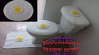 COMO TEJER JUEGO DE BANO PARTE 1 🧶🛁 [upl. by Ydnic]