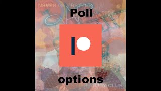 Patreon poll options August 10th 2024 [upl. by Oigolue]