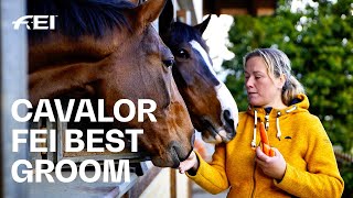 Cavalor FEI Best Groom Award Emma UusiSimola  FEI Awards 2023 [upl. by Sabu]