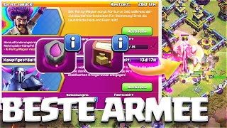 ALLE Aufgaben mit EINER Armee schaffen  NEUE Party Magier Taktik  Clash of Clans deutsch [upl. by Roderigo]