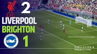 LIVERPOOL 21 BRIGHTON • Highlights • Premier League 2425  SimulationRecreation [upl. by Ely]