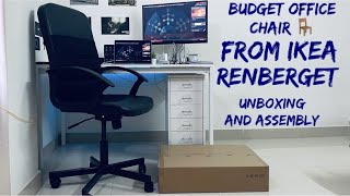 Best Budget Office Chair for Work from Home  Renberget  IKEA  Unboxing and Assembly [upl. by Ernie]