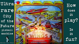 1940 Exhibit Wings preflipper Pinball Machine How does it play [upl. by Oicnevuj]