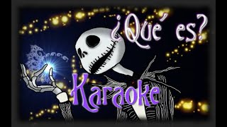 ¿Qué es  KARAOKE LATINO  LYRICS  PARTITURA ANIMADA  El extraño mundo de Jack [upl. by Lot240]