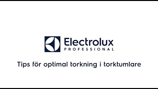 Electrolux Pro film torkning torktumlare [upl. by Negaet]