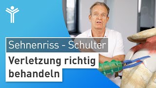 Sehnenriss Schulter Behandlung von Schulterschmerzen nach Unfall  Rotatorenmanschettenruptur [upl. by Coh]