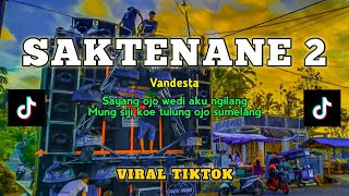 DJ SAKTENANE 2  SAYANG OJO WEDI AKU NGILANG  BASS NGUK NGUK VIRAL TIKTOK [upl. by Engenia]