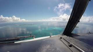 Cocos Island Visual approach amp landing runway 15 [upl. by Catto]