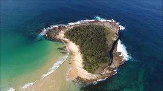 DJI Phantom 4 Lake Tabourie Island Crampton Island [upl. by Hughmanick910]