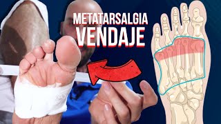 Metatarsalgia vendaje para aliviar el dolor [upl. by Atinauj845]