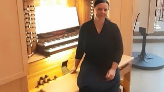 Hovland Ljoset yver landet dagna Played by Olena Yuryeva at the Vaaler church Norway [upl. by Noremak828]