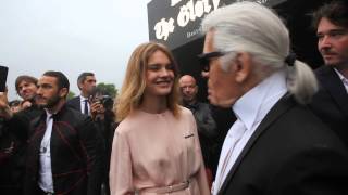 Fendi Party in Paris with Karl Lagerfeld Natalia Vodianova et la famille Arnault [upl. by Ytsim]