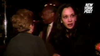 Kamala Harris asked if shes daughter of Willie Brown in cringey resurfaced clip [upl. by Jacquie]