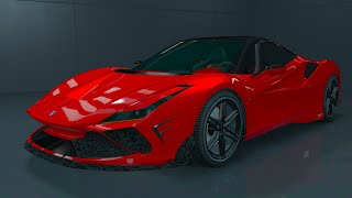 GTA 5  Grotti Turismo Omaggio Customization Ferrari F8 Tributo [upl. by Sirenay]