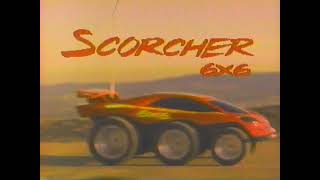 1993 Scorcher 6x6 RC Car TYCO Toy Commercial [upl. by Anahsed]