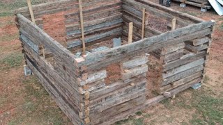 Building a Half Dovetail Log Cabin with Antique Logs Ep 76 [upl. by Yror]