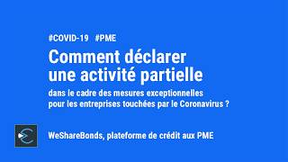 PME comment déclarer votre chômage partiel ou activité partielle [upl. by Eicak]