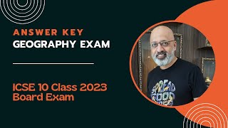 Answer Key to Geography Paper  ICSE 10th Class 2023 Board Exam  SWS [upl. by Jacobba]