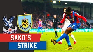 Watch Bakary Sakos gamewinning strike v Burnley [upl. by Nedyarb]