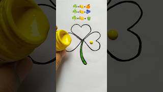 Emoji coloring ☘️ art shortvideo coloring colormixing shorts emoji [upl. by Candice]