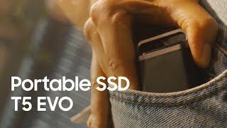 Portable SSD T5 EVO Compact yet massive storage  Samsung [upl. by Icrad]