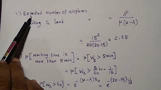 QUEUEING THEORY MODEL 1 PROBELM 2 [upl. by Debora]