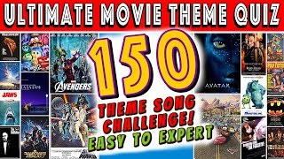 Guess The Movie Theme Song QUIZ CHALLENGE 150 Tracks [upl. by Aehsat776]