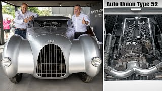 Audi Auto Union Type 52 16 Cylinder Supercar From 1930s [upl. by Akcirehs]