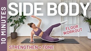 10 MIN SIDE BODY  PILATES WORKOUT No Equipment [upl. by Dickie]