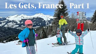 Skiing Les Gets France Part 1 [upl. by Euqina]