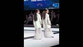 Fashion Show Model White Uniform Couple [upl. by Dranrev]