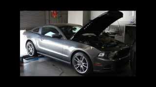 Keiths Vortech Supercharged 2013 Sterling Grey Mustang GT  Dyno Run 1 [upl. by Borchert]