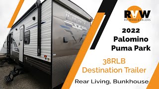 2022 Puma Park 38RLB Destination Trailer WalkThrough [upl. by Posner]