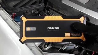 MOST POWERFUL JUMP STARTER EVER  GOOLOO GP4000 [upl. by Rattan]