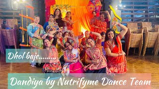 Dhol baje dandiya dance by vibrant ladies from Nutrifyme Dance team [upl. by Neff]