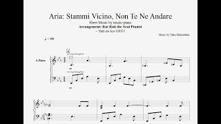 Stay close to me  Stammi Vicino Aria Sheet Music  Yuri On Ice [upl. by Kopple]