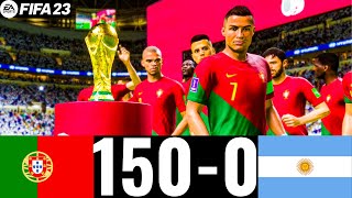 FIFA 23  PORTUGAL 1500 ARGENTINA  FIFA WORLD CUP FINAL QATAR 2022  PS5 GAMEPLAY [upl. by Mcclimans470]