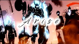 ARISE  Solo Leveling  《 AMV 》 [upl. by Emmye]