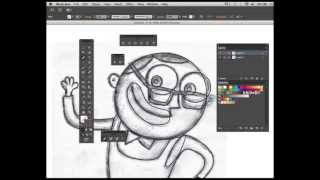 How to draw a cartoon in Illustrator  PART 1  httpiadobecom [upl. by Tanah]