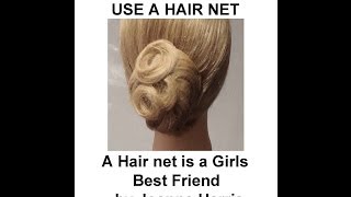 How to Use a Hair Net A hair net is a girls best friend fast easy and simple by Joanne Harris [upl. by Nogem137]