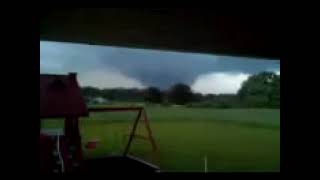 Tornado leaving Rainsville Alabama  April 27th 2011 [upl. by Nylitak]