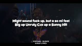 SILENCE  POPCAAN LYRICS [upl. by Kerge]