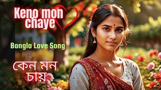 Keno Mon Chaye ❤  কেন মন চায়  Bangla Love Song [upl. by Anirehs]