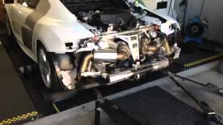 AMS ALPHA Performance Audi R8 V10 Twin Turbo Dyno clip [upl. by Gilbart]