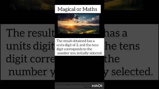 Magical or Maths shorts Fun With Mathematics [upl. by Ahasuerus493]