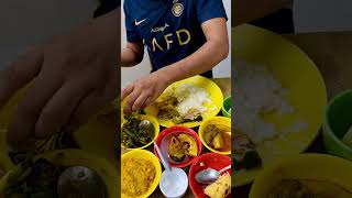 lunch food bengalifood foodie bengalilunchthali indiancuisine bengali shorts short [upl. by Charlotta]