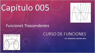 Funciones Trascendentes presentación básica con GeoGebra Curso de Funciones Cap 005 [upl. by Nylyaj124]