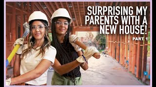 SURPRISING MY PARENTS WITH A NEW HOUSE  PART 1  JESSICA ALBA [upl. by Haskins]