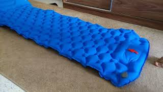 PACOONE sleeping pad Ultralight  inflatable Camping mattress Unboxing [upl. by Bez137]