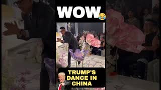 Chinese Man Enters Ceremony With Viral Trump Dance [upl. by Profant]